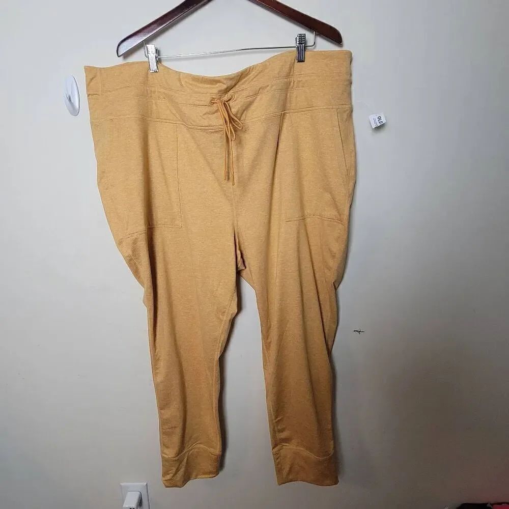 Old Navy Cozecore High Rise Ankle Legging Pants Womens Size 4X Yellow NWT